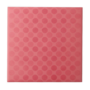 Retro-Muster verblasster roter Kreise Fliese