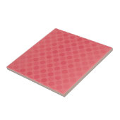Retro-Muster verblasster roter Kreise Fliese (Seite)