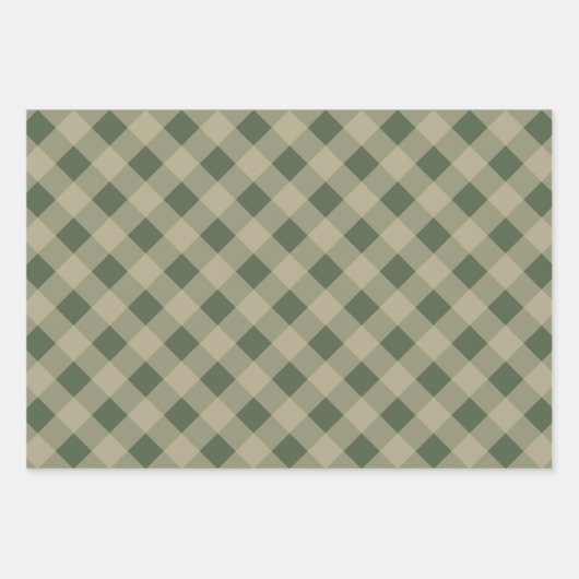 Retro Muster Weihnachtswrapping Papier Sortiment (Vorderseite 2)