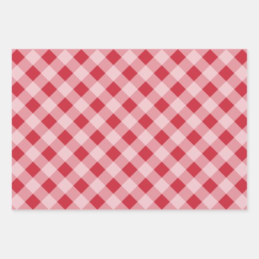 Retro Muster Weihnachtswrapping Papier Sortiment (Vorderseite)