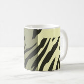 Retro Muster Zebra Pop Art 2 Kaffeetasse (VorderseiteRechts)