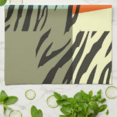Retro-Muster Zebra Pop Art Handtuch (Gefaltet)