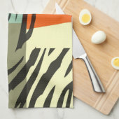 Retro-Muster Zebra Pop Art Handtuch (Viertel Falte)