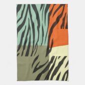 Retro-Muster Zebra Pop Art Handtuch (Vertikal)