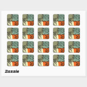 Retro Muster Zebra Pop Art Stickers (Blatt)