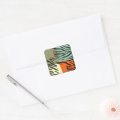 Retro Muster Zebra Pop Art Stickers (Umschlag)