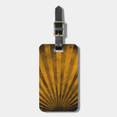 Retro Musterhintergrund Gepäckanhänger (Vorderseite vertikal)