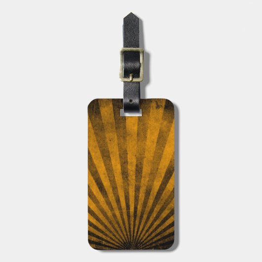 Retro Musterhintergrund Gepäckanhänger (Vorderseite vertikal)