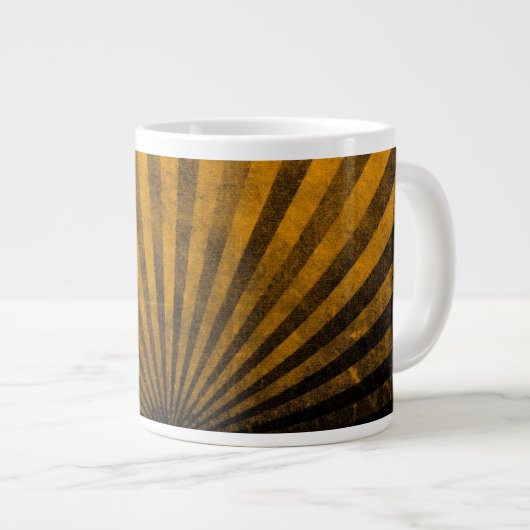 Retro-Musterhintergrund Jumbo-Tasse (Vorderseite Rechts)