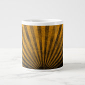 Retro-Musterhintergrund Jumbo-Tasse (Vorderseite)