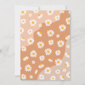 Retro Muted Tones Boho Hippy Vibes Brautparty Einladung (Rückseite)