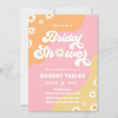 Retro Muted Tones Boho Hippy Vibes Brautparty Einladung (Vorderseite)