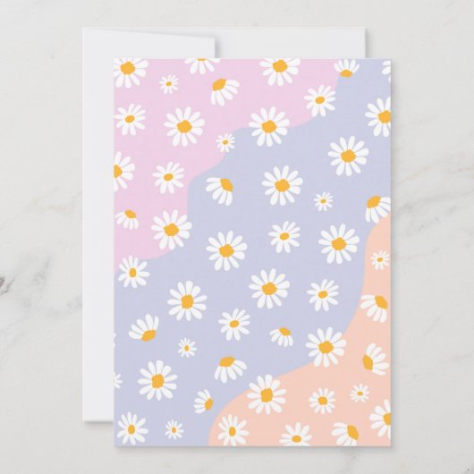 Retro Muted Tones Boho Hippy Vibes Brautparty Einladung (Rückseite)