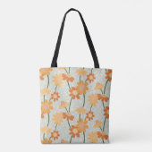 Retro mutierte die Tote Bag der 1970er Blume Tasche (Rückseite)