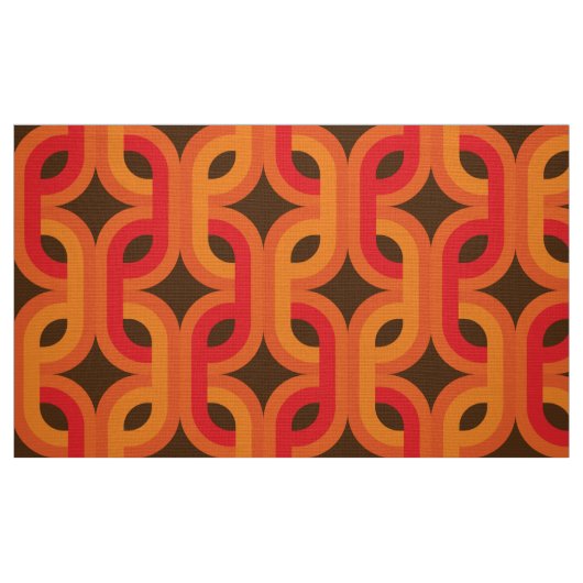 Retro mutiges Gewebemuster NAHTLOS Stoff (Fat Quarter (45,7 x 55,9 cm))