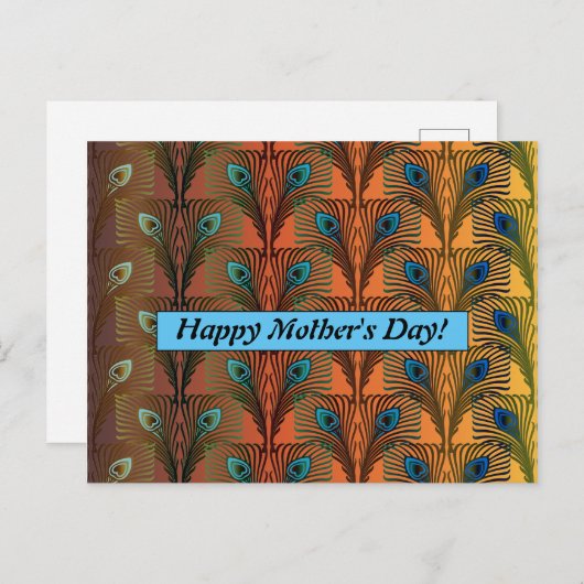 Retro Mutter-Tageskarte Postkarte (Vorne/Hinten)