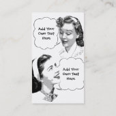 Retro Mutter-u. Tochter-Kontakt-Karte Telefonnummerkarte (Rückseite)