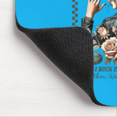 Retro-Mutterschaft Lustiger Muttertag Rock Mama Mu Mousepad (Ecke)