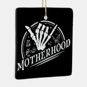 Retro-Mutterschaft Rock Skeleton Sarcastic Mama Ge Keramikornament (Rechts)