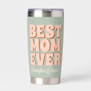 Retro Muttertag Blau Pink Thermobecher