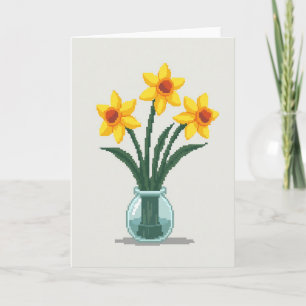 Retro Muttertags-Blumen Kunstkarte Karte