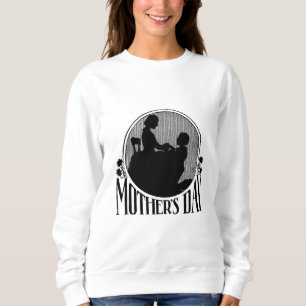 Retro-Muttertagssilhouette Sweatshirt