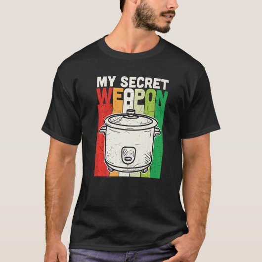 Retro My Secret Weapon Kulinarischer Koch Cook Co T-Shirt (Vorderseite)