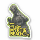 Retro Myrtle Beach Monster Aufkleber (Vorderseite)