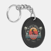 Retro Myrtle Beach Surfing Schlüsselanhänger (Vorderseite links)