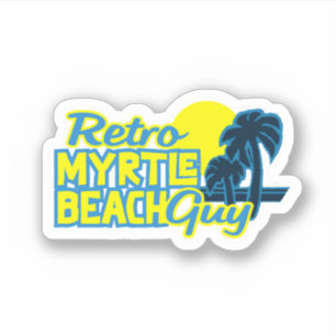 Retro Myrtle Beach Typ Aufkleber