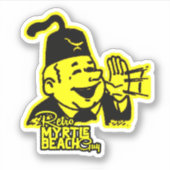Retro Myrtle Beach Typ Aufkleber (Vorderseite)
