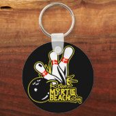Retro Myrtle Beach Typ Bowling Schlüsselanhänger (Vorderseite)