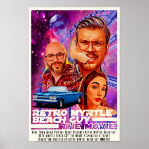 Retro Myrtle Beach Typ Der Film Poster