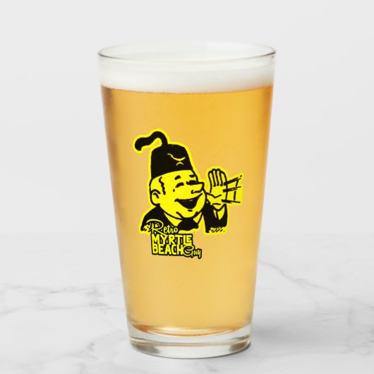 Retro Myrtle Beach Typ Glas (Vorne (Gefüllt))