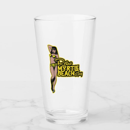 Retro Myrtle Beach Typ Glas (Vorderseite)