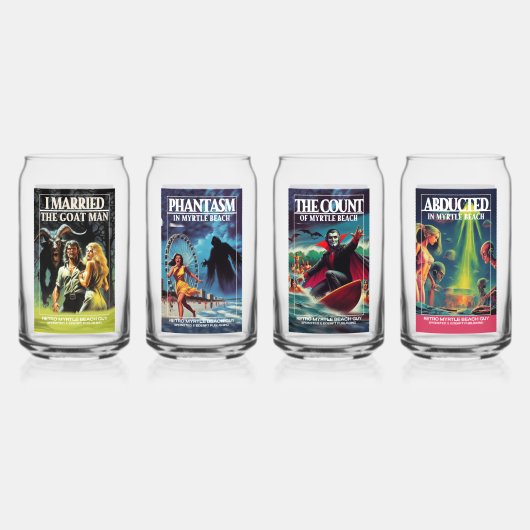 Retro Myrtle Beach Typ Horror Serie Dosenglas (Hinten)