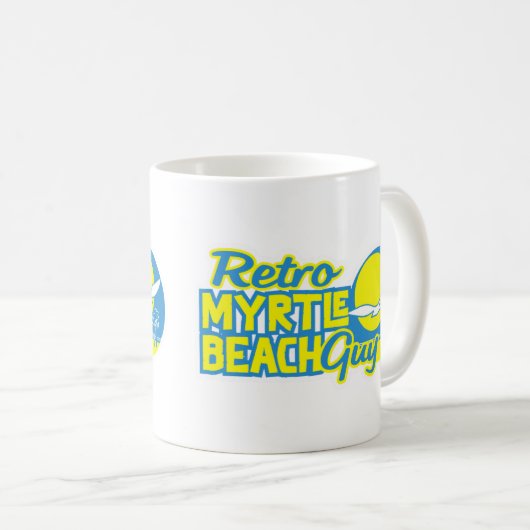 Retro Myrtle Beach Typ Kaffeetasse (VorderseiteRechts)