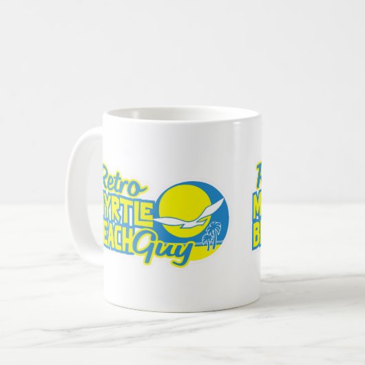 Retro Myrtle Beach Typ Kaffeetasse (Vorderseite Links)