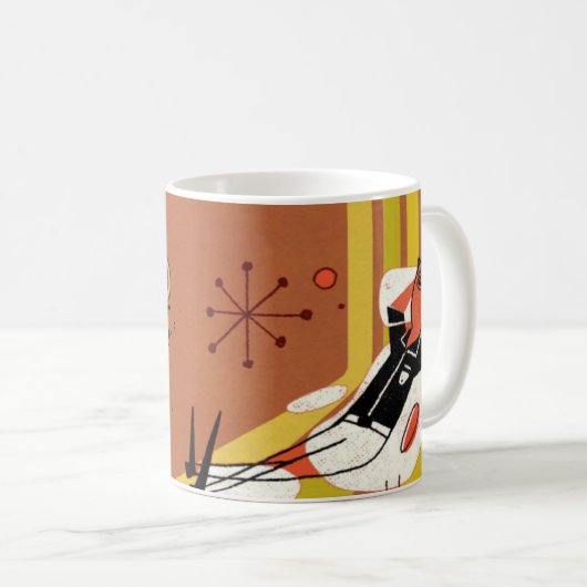 Retro Myrtle Beach Typ Kaffeetasse (VorderseiteRechts)