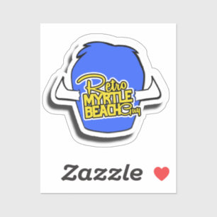 Retro Myrtle Beach Typ Lodge Hat Aufkleber