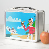 Retro Myrtle Beach Typ Metall Brotdose (Beispiel)