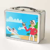 Retro Myrtle Beach Typ Metall Brotdose (Vorderseite)