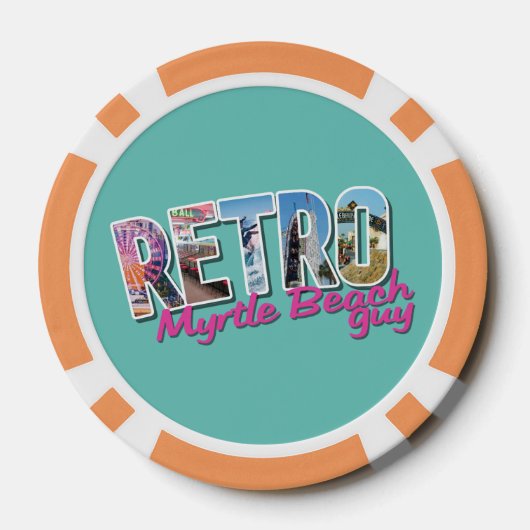 Retro Myrtle Beach Typ Pokerchips (Rückseite)
