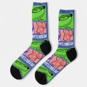 Retro Myrtle Beach Typ Socken (Linkes Detail)