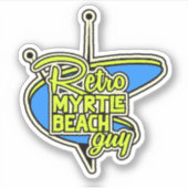 Retro Myrtle Beach Typ Sticker (Vorderseite)