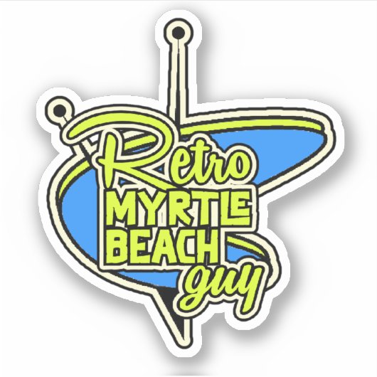 Retro Myrtle Beach Typ Sticker (Vorderseite)