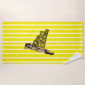 Retro Myrtle Beach Typ Strandtuch (Vorderseite)