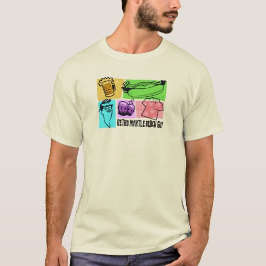 Retro Myrtle Beach Typ T-Shirt (Vorderseite)