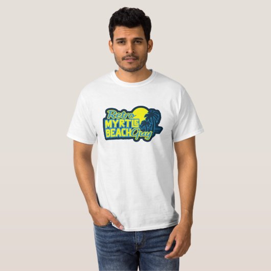 Retro Myrtle Beach Typ T-Shirt (Vorne ganz)