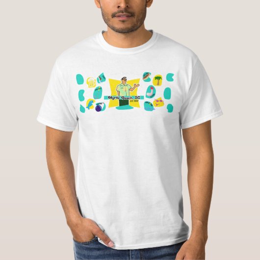 Retro Myrtle Beach Typ T-Shirt (Vorderseite)